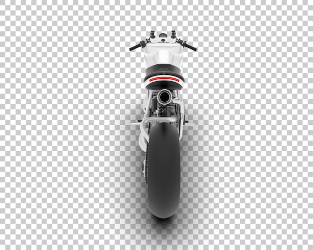 Moto Sur Fond Transparent Illustration De Rendu 3d