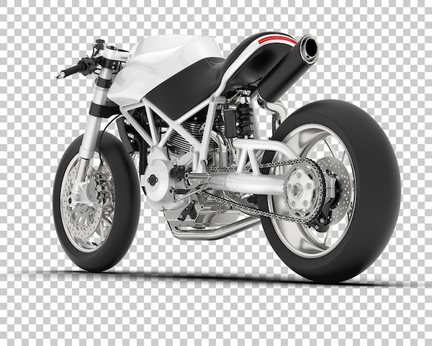 Moto Sur Fond Transparent Illustration De Rendu 3d