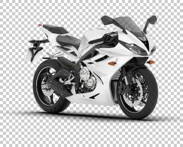 Moto Sur Fond Transparent Illustration De Rendu 3d