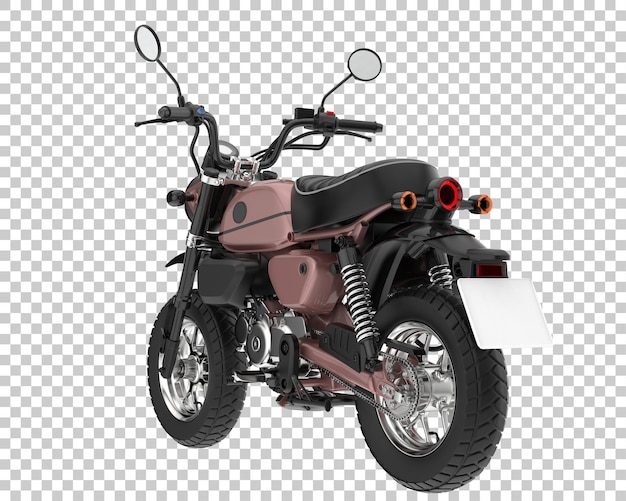 Moto Sur Fond Transparent. Rendu 3d - Illustration