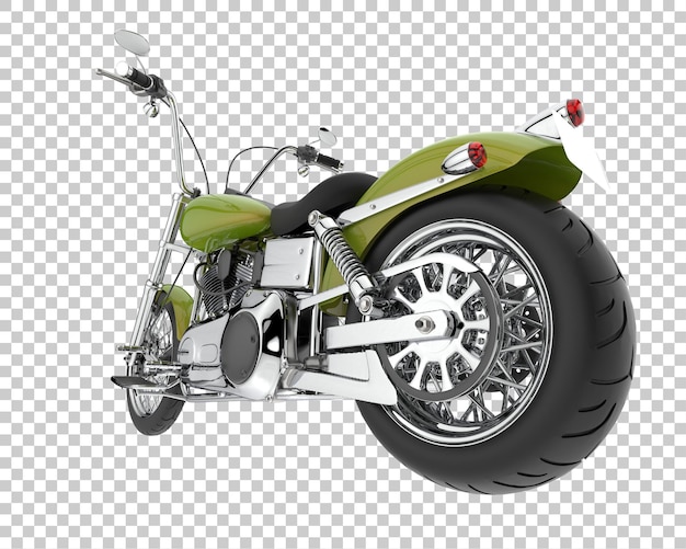Moto sur fond transparent. rendu 3d - illustration