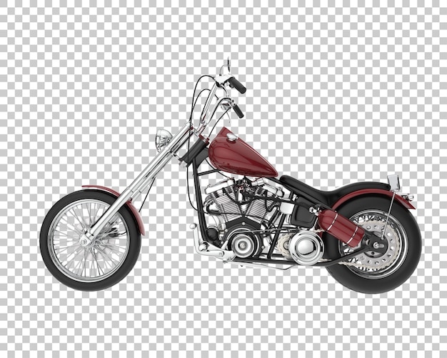 Moto Sur Fond Transparent. Rendu 3d - Illustration