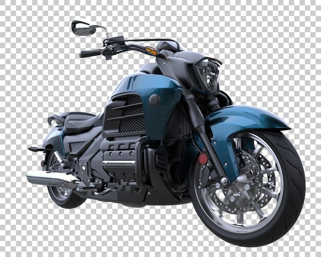 PSD moto sur fond transparent. rendu 3d - illustration