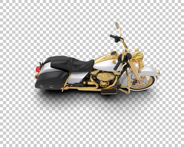 PSD une moto isolée sur l'arrière-plan illustration de rendu 3d