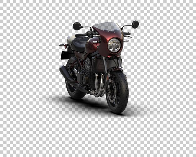 PSD une moto isolée sur l'arrière-plan illustration de rendu 3d