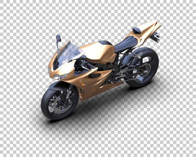 PSD une moto isolée sur l'arrière-plan illustration de rendu 3d