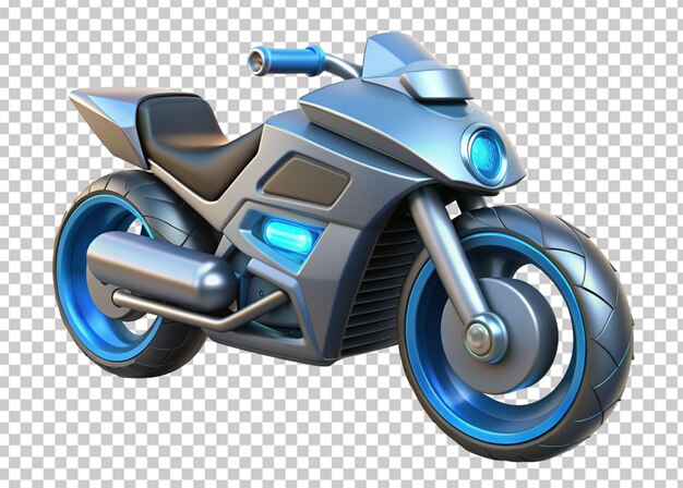 PSD moto de vélo de sport 3d sur un fond transparent