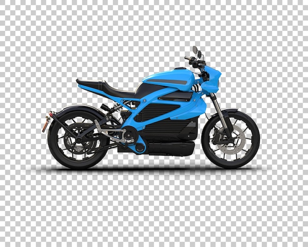 Motocicleta aislada en el fondo Ilustración de renderización 3D