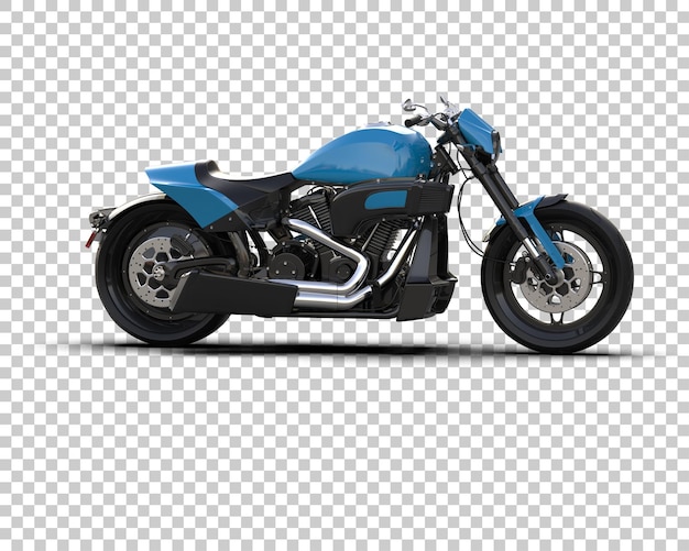 Motocicleta aislada en el fondo Ilustración de renderización 3D