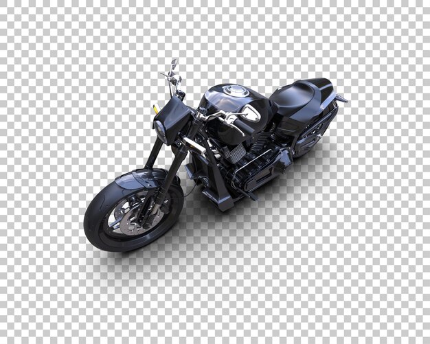 Motocicleta aislada en el fondo Ilustración de renderización 3D