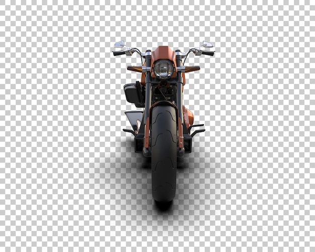 Motocicleta aislada en el fondo Ilustración de renderización 3D