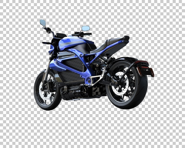 Motocicleta aislada en el fondo Ilustración de renderización 3D