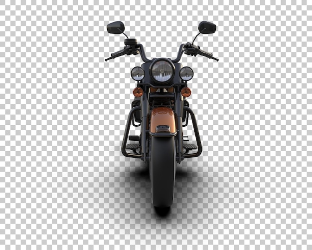 Motocicleta aislada en el fondo Ilustración de renderización 3D