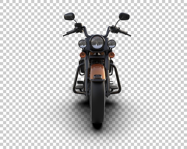 PSD motocicleta aislada en el fondo ilustración de renderización 3d