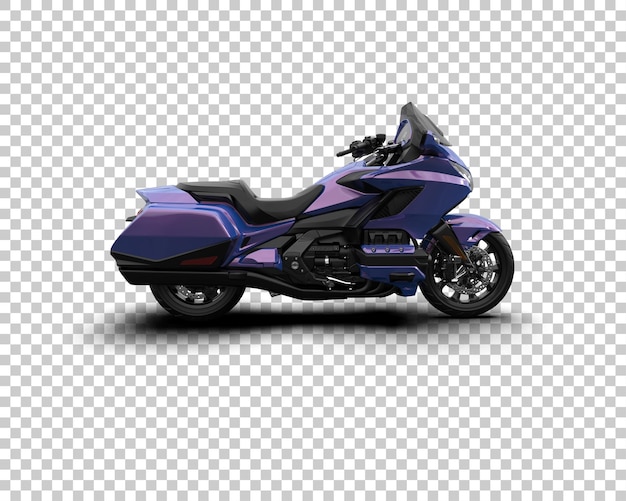 Motocicleta aislada en el fondo Ilustración de renderización 3D