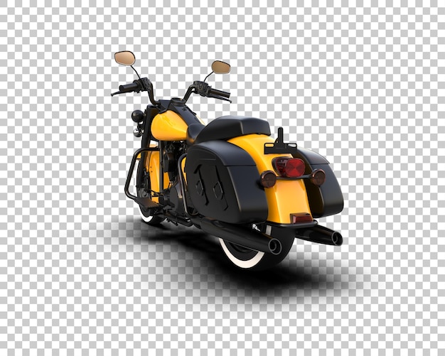 Motocicleta aislada en el fondo Ilustración de renderización 3D