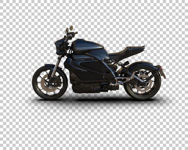 Motocicleta aislada en el fondo Ilustración de renderización 3D
