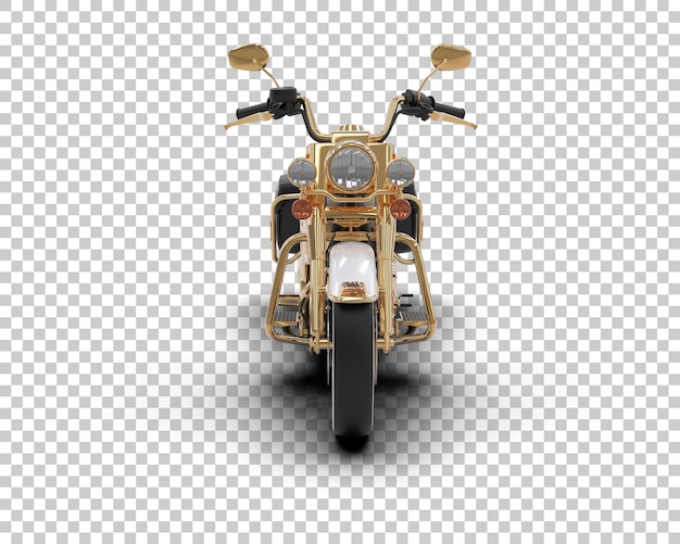 Motocicleta aislada en el fondo Ilustración de renderización 3D