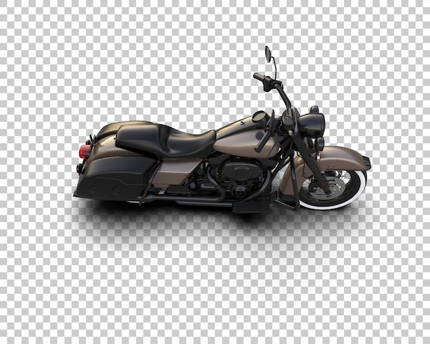 Motocicleta aislada en el fondo Ilustración de renderización 3D