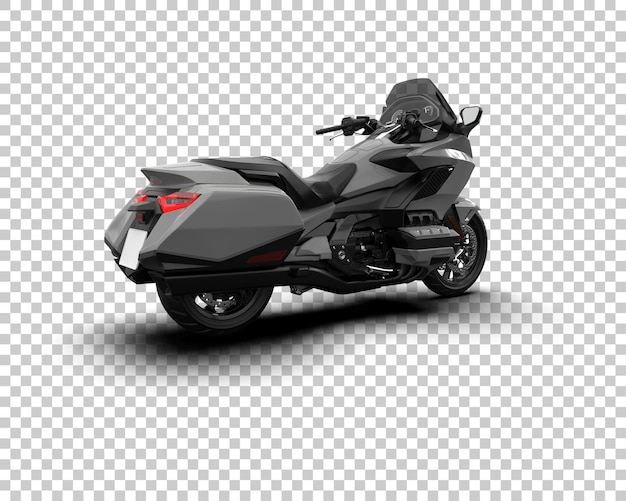 Motocicleta aislada en el fondo Ilustración de renderización 3D