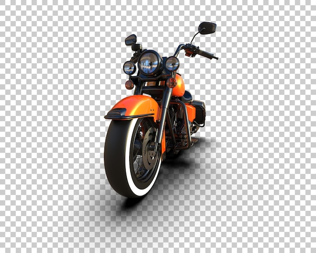 Motocicleta aislada en el fondo Ilustración de renderización 3D