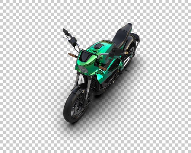 Motocicleta aislada en el fondo Ilustración de renderización 3D