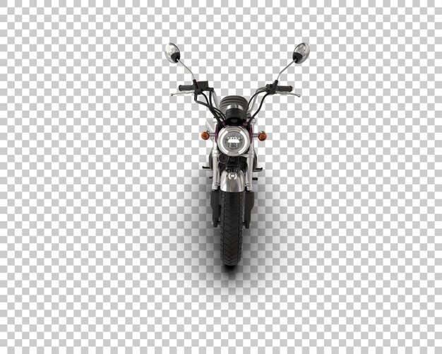 PSD motocicleta aislada en el fondo ilustración de renderización 3d