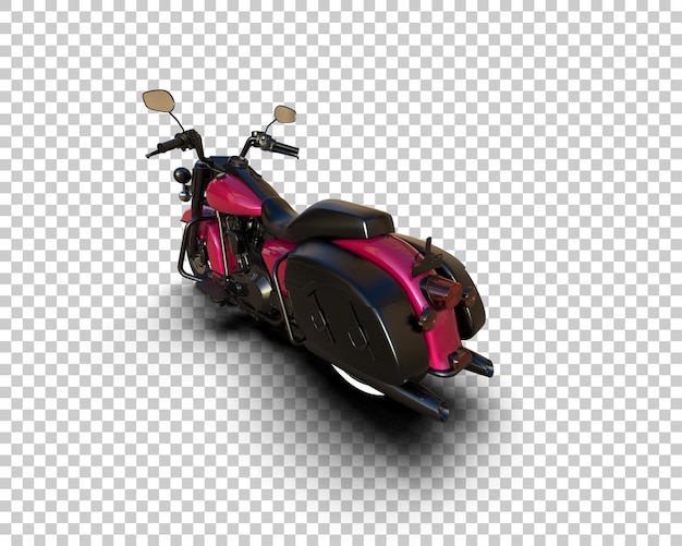 Motocicleta aislada en el fondo Ilustración de renderización 3D