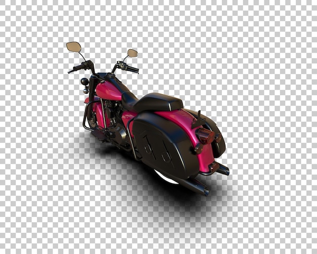 PSD motocicleta aislada en el fondo ilustración de renderización 3d