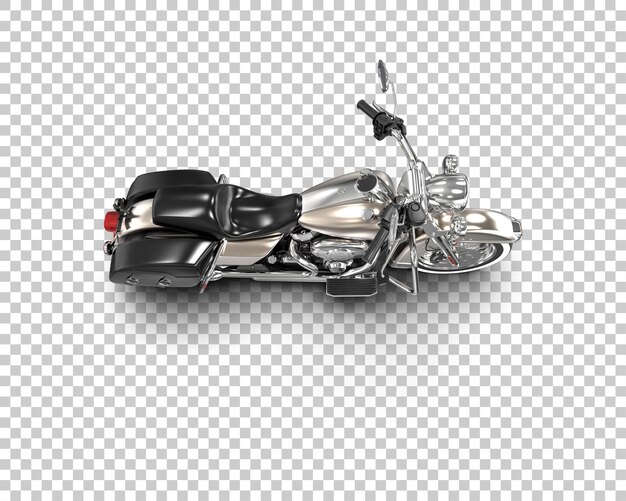 Motocicleta aislada en el fondo Ilustración de renderización 3D