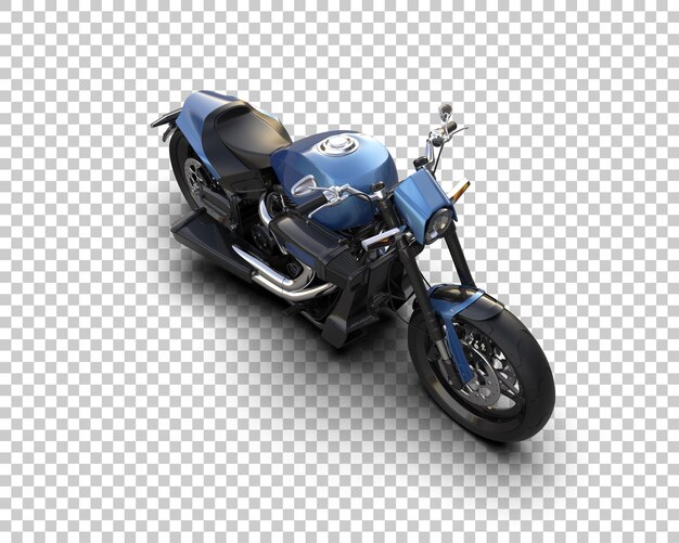 Motocicleta aislada en el fondo Ilustración de renderización 3D