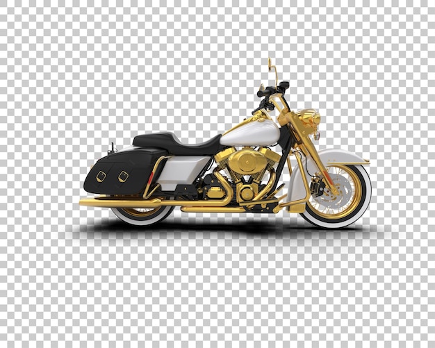 PSD motocicleta aislada en el fondo ilustración de renderización 3d