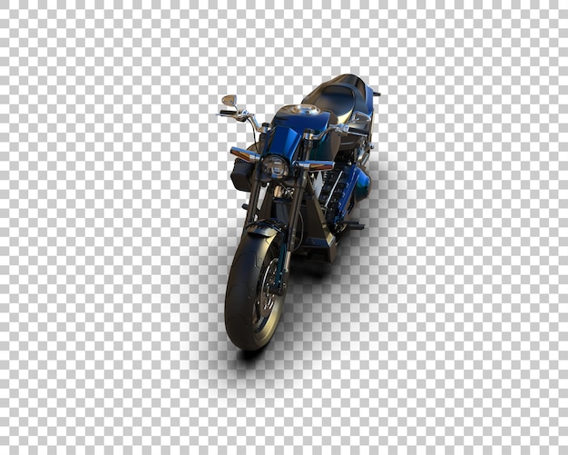 Motocicleta aislada en el fondo Ilustración de renderización 3D