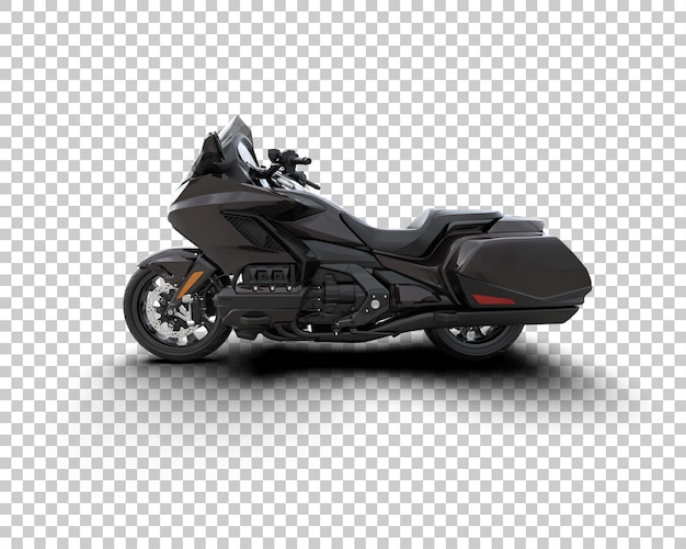 Motocicleta aislada en el fondo Ilustración de renderización 3D
