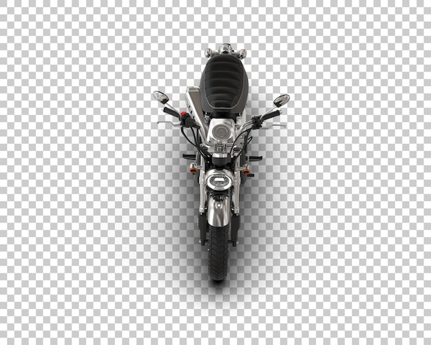 PSD motocicleta aislada en el fondo ilustración de renderización 3d