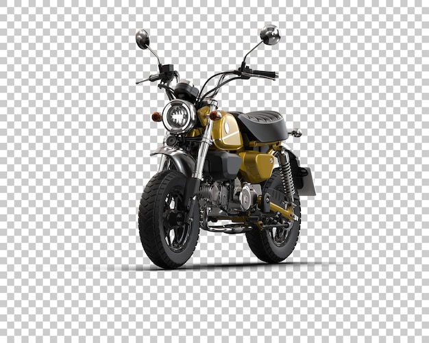 Motocicleta aislada en el fondo Ilustración de renderización 3D