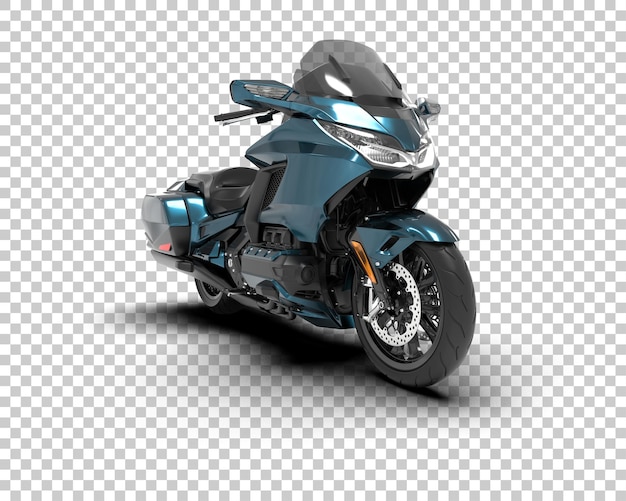 Motocicleta aislada en el fondo Ilustración de renderización 3D