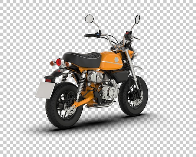 Motocicleta aislada en el fondo Ilustración de renderización 3D