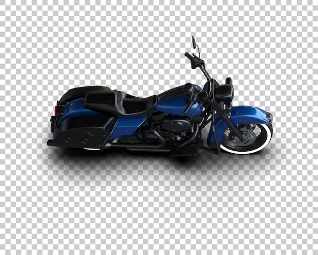 Motocicleta aislada en el fondo Ilustración de renderización 3D