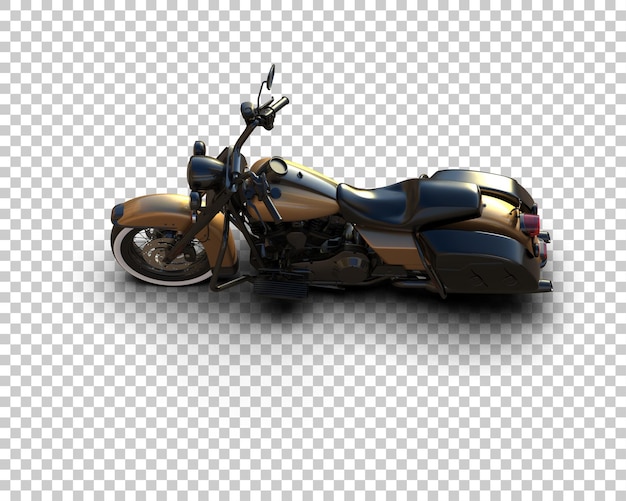 Motocicleta aislada en el fondo Ilustración de renderización 3D