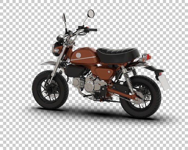Motocicleta aislada en el fondo Ilustración de renderización 3D