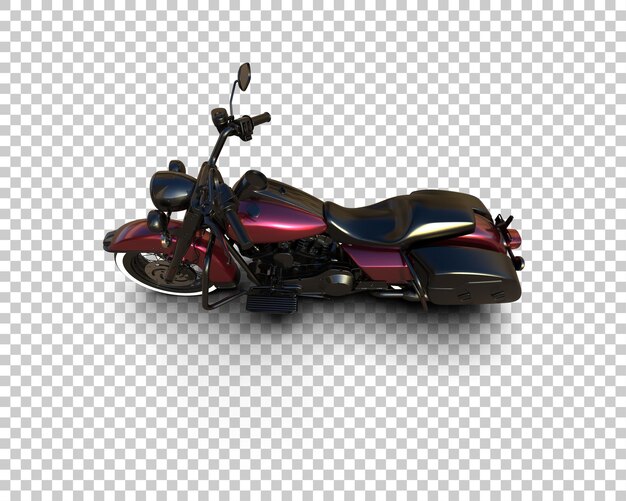 Motocicleta aislada en el fondo Ilustración de renderización 3D