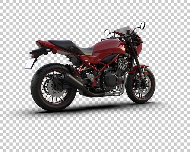 Motocicleta aislada en el fondo Ilustración de renderización 3D