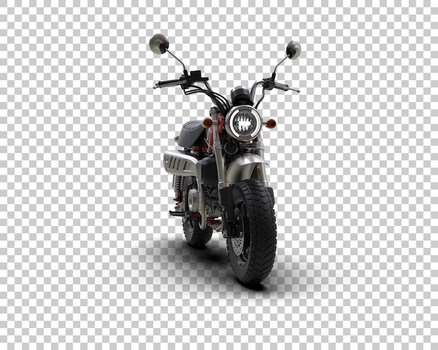 Motocicleta aislada en el fondo Ilustración de renderización 3D