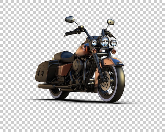 Motocicleta aislada en el fondo Ilustración de renderización 3D