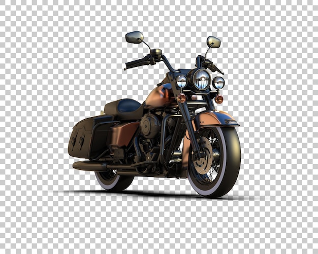 PSD motocicleta aislada en el fondo ilustración de renderización 3d