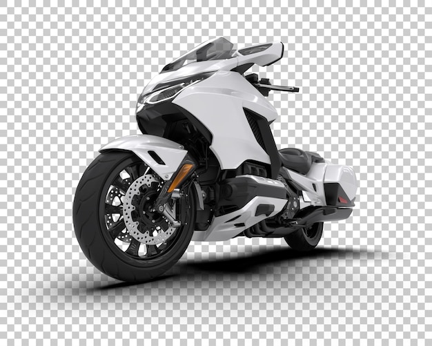 Motocicleta aislada en el fondo Ilustración de renderización 3D