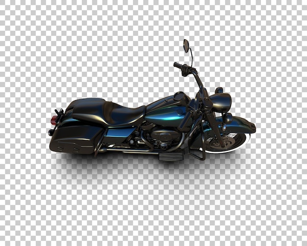 Motocicleta aislada en el fondo Ilustración de renderización 3D