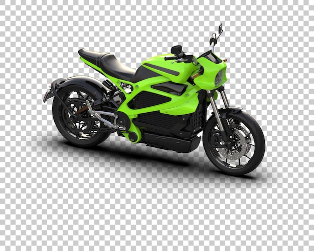 Motocicleta aislada en el fondo Ilustración de renderización 3D