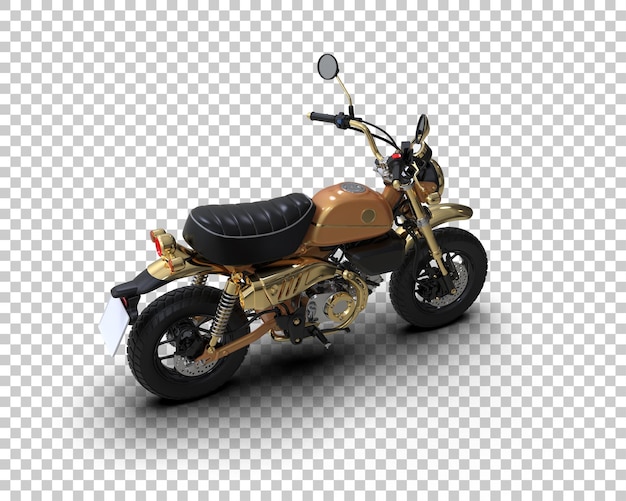 Motocicleta aislada en el fondo Ilustración de renderización 3D